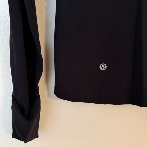 Lululemon Black Sleek Essentials Zip Up Athleisure & Activewear Fitted Jacket - Picture 4 of 6
